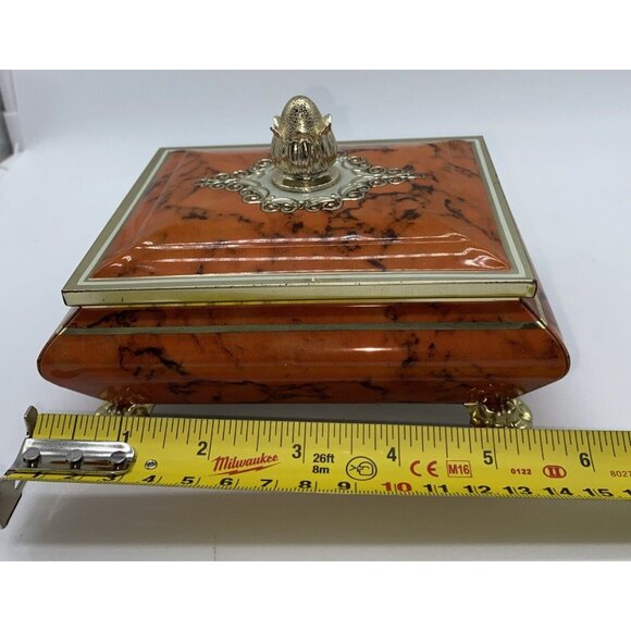 Blue Bird Confectionery Harry Vincent Limited Candy Tin Orange Gold England - Picture 9 of 14